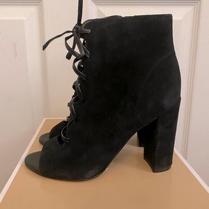 Sam Edelman “Yvie” Suede/Leather Lace-Up Ankle Boot Size 7.5